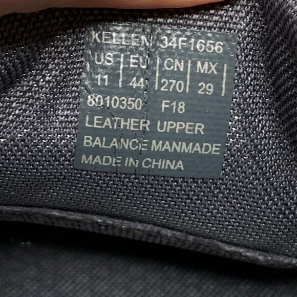 Calvin Klein Mens Kellen Black Emboss Leather Lace Up Casual Oxford Shoes 11 - Picture 6 of 7